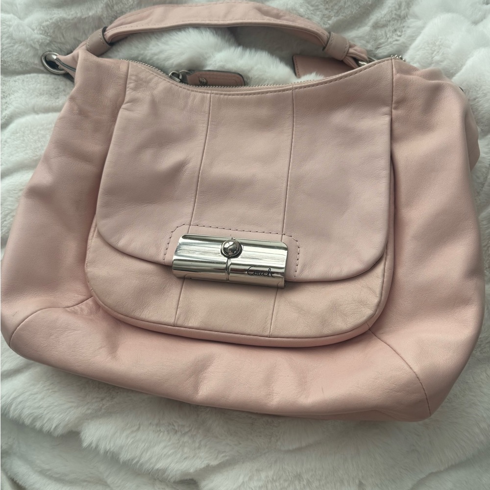 Coach Soft Pink Leather Shoulder Bag